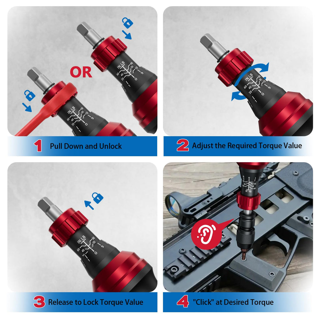 1/4" Torque Screwdriver 36 PCS Set M547514