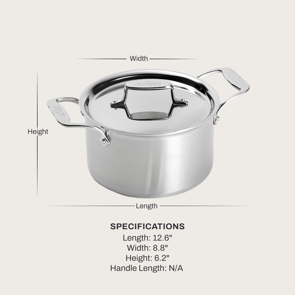 Stainless Steel 4 Qt Soup Pot with Lid G13578