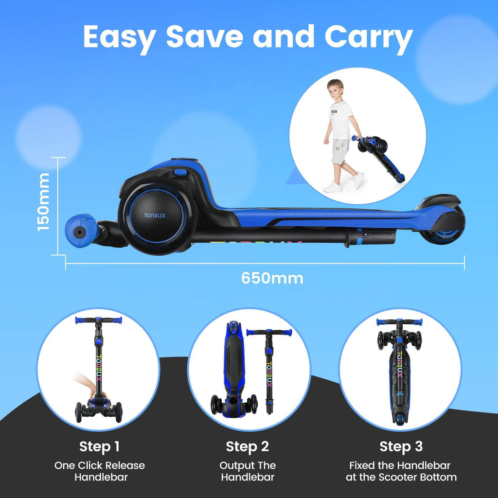 Kids 3-Wheel Scooter with Adjustable Heights I944