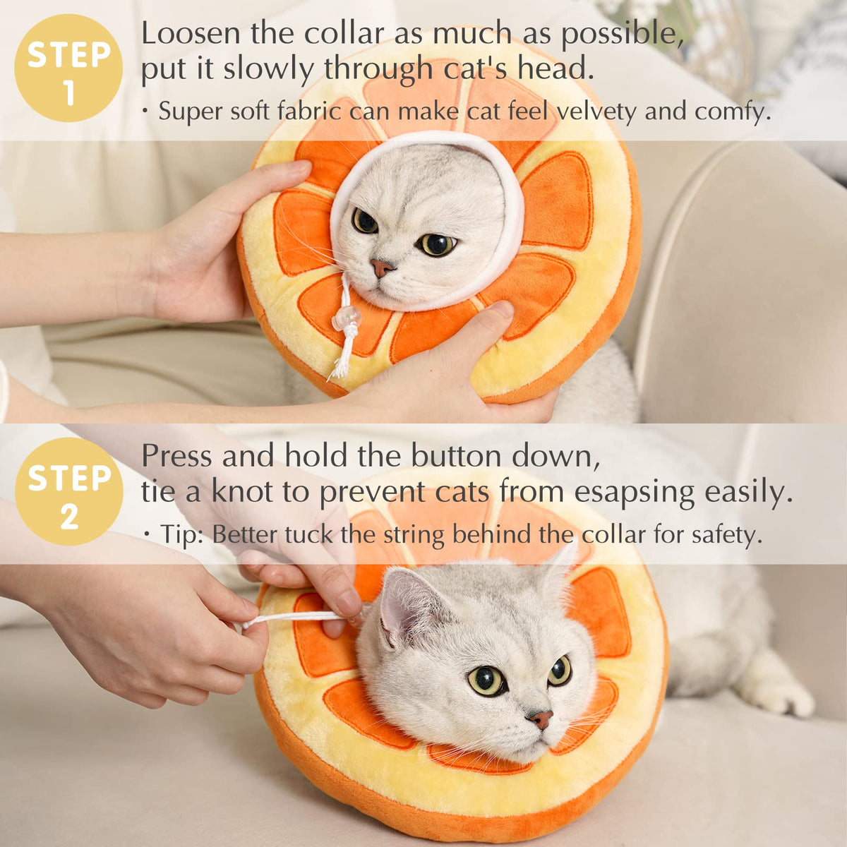 Adjustable Soft Cat Cone Collar A1426