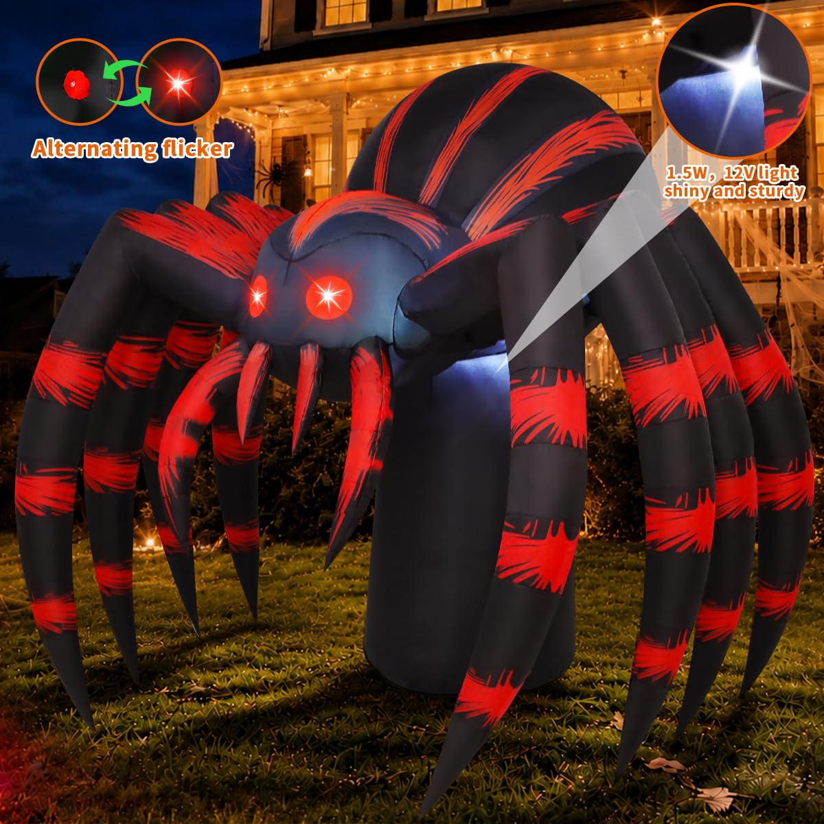 7FT Halloween Inflatables Yard Decor with LEDs N662804