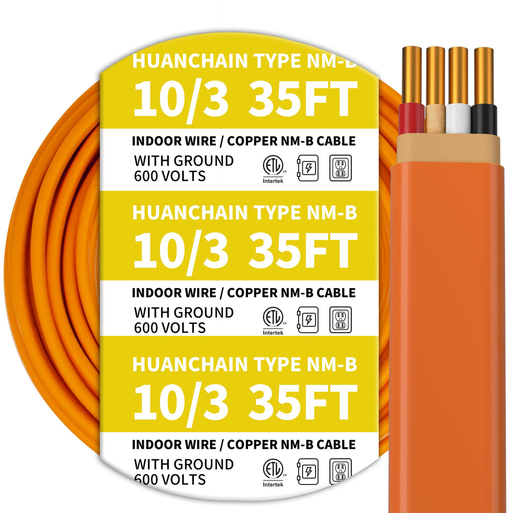 Orange 35FT Non-Metallic Sheathed Cable A12964
