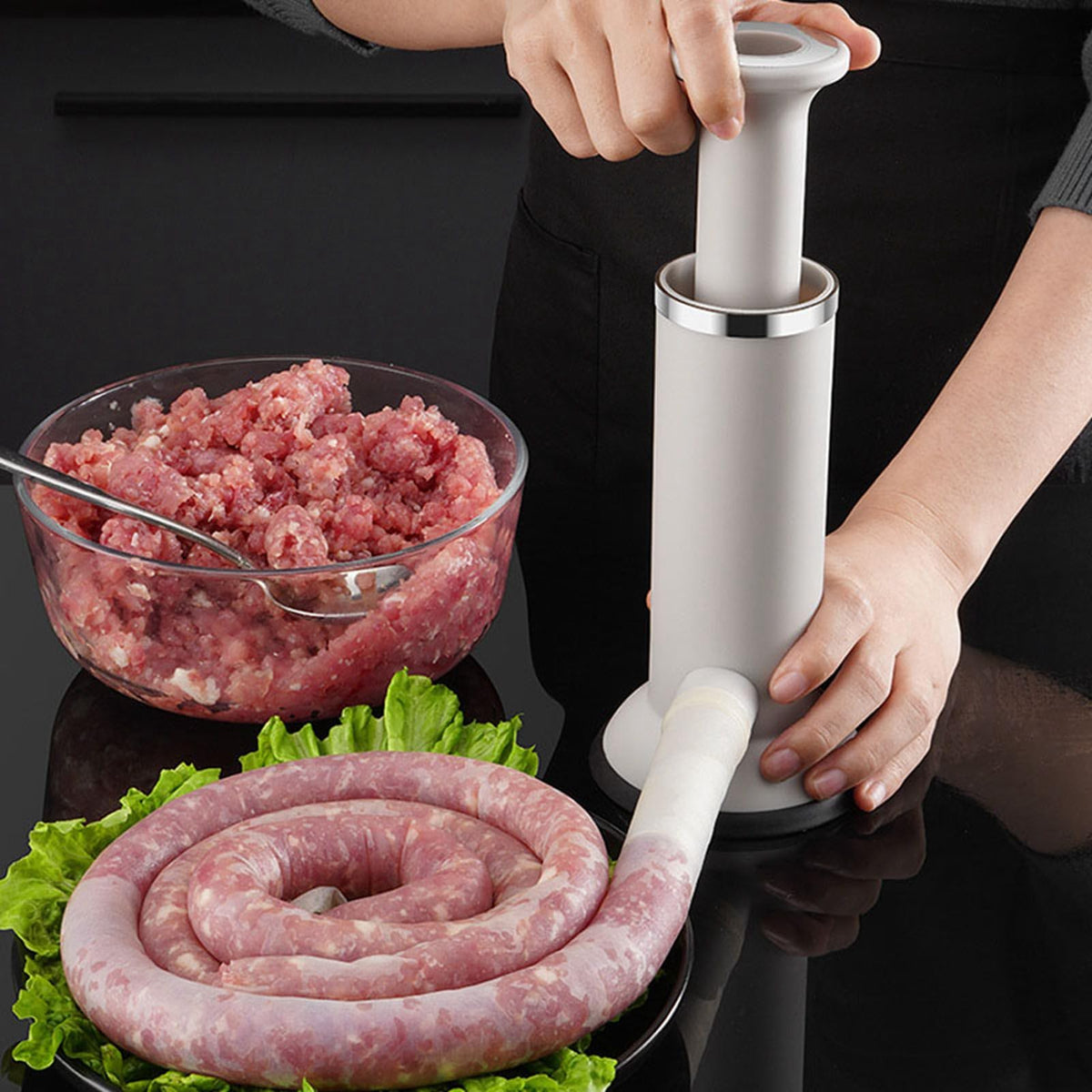 304 Stainless Steel Vertical Manual Sausage Stuffer K73457
