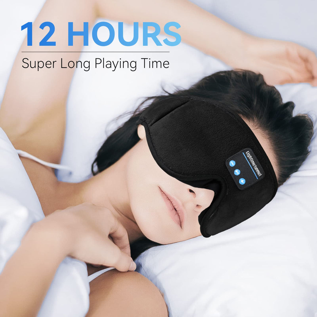 Bluetooth 5.0 Wireless 3D Eye Mask Sleep Headphones R201
