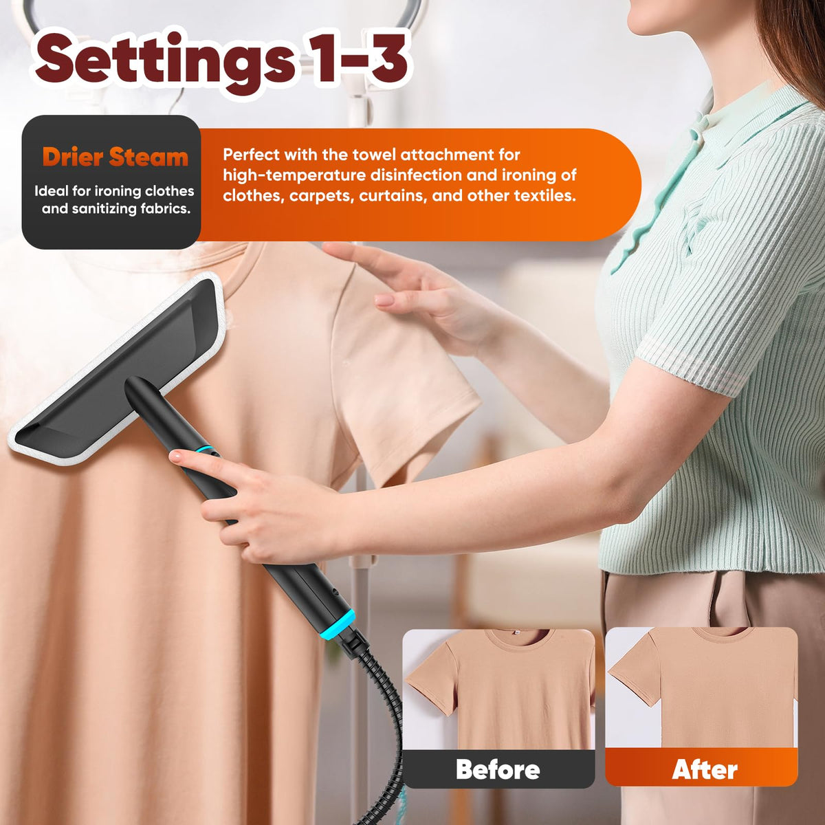 Handheld Pressurized Steam Cleaner M213775