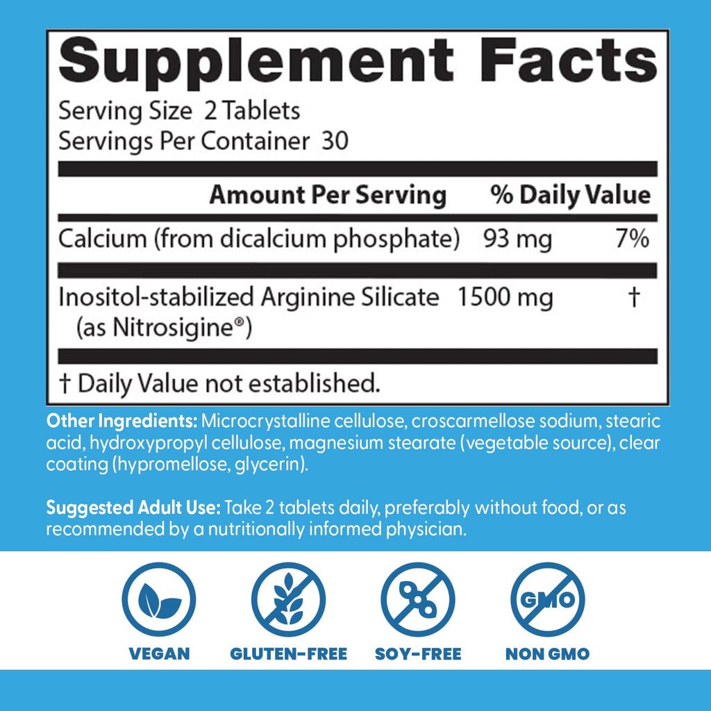 Arginine Complex 1500 mg 60 Tablets S891946