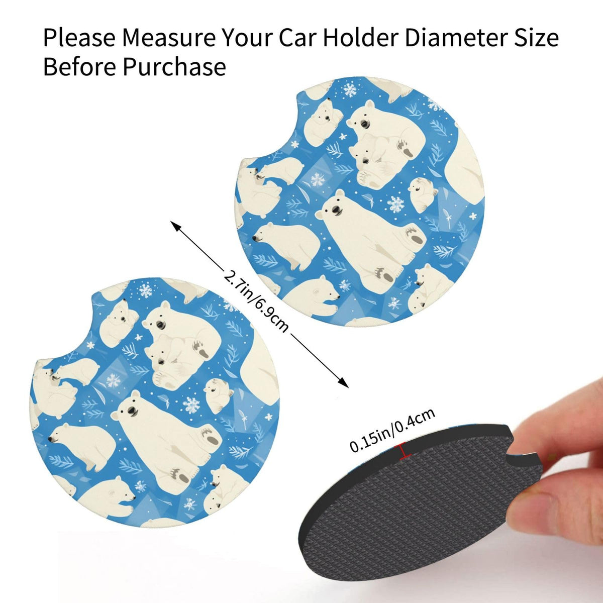 2-Pack Car Coasters Q37321