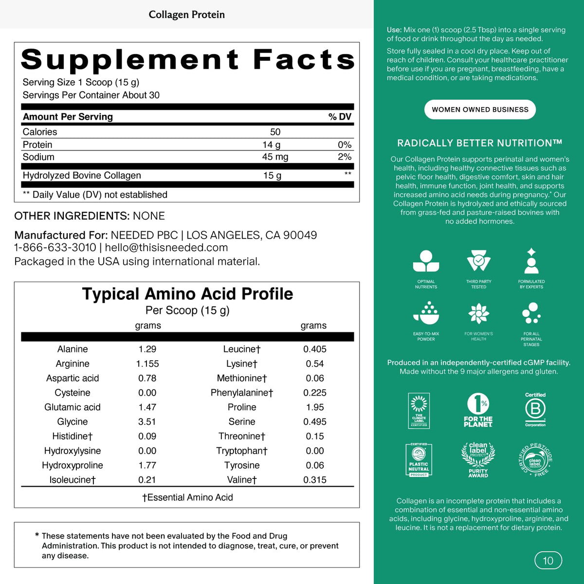 Hydrolyzed Collagen Protein Powder E43881