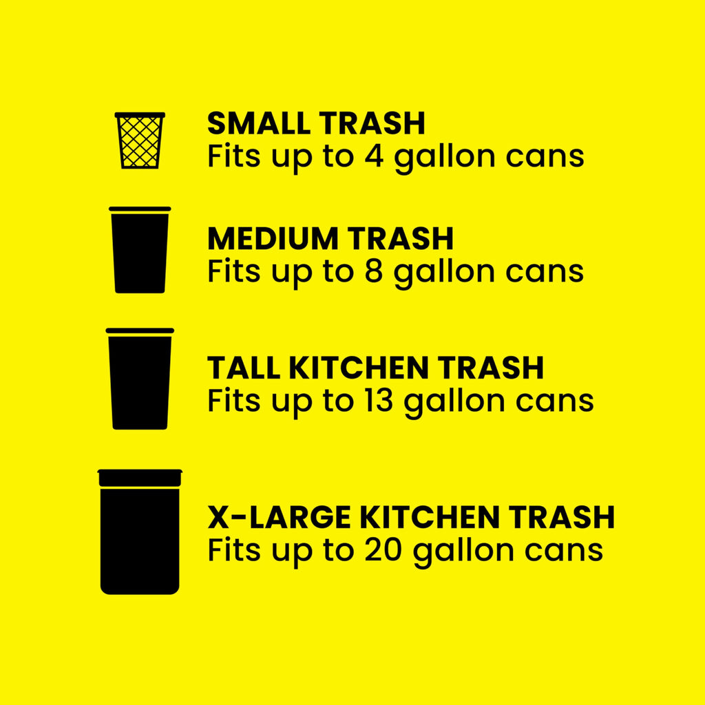 13 Gal Tall Trash Bags, 110 Ct V5713