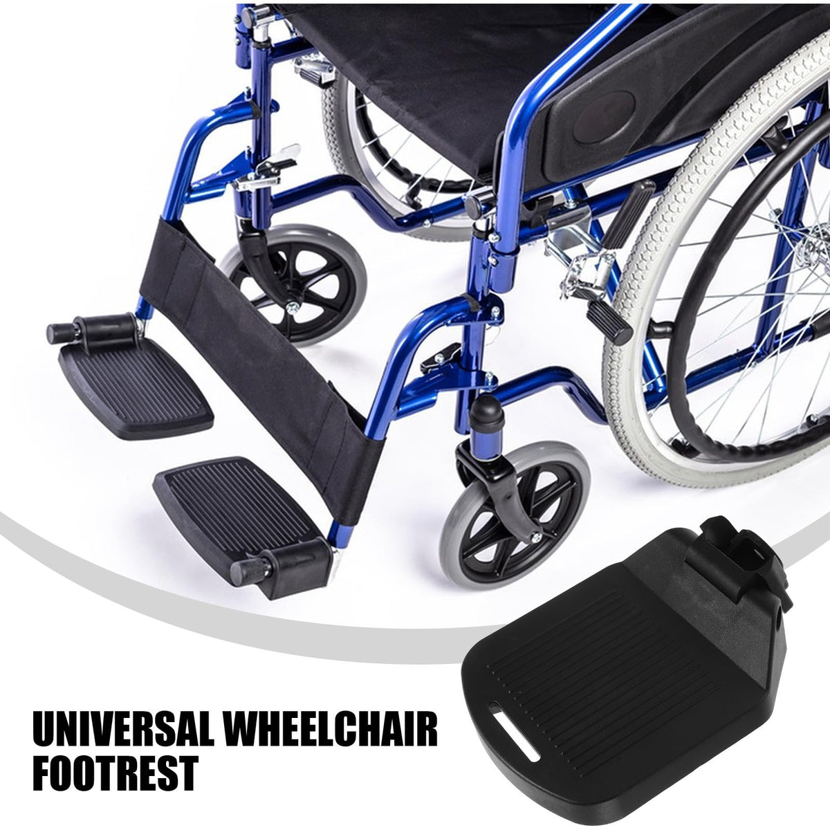 Adjustable Heavy Duty Wheelchair Footrests Replacement Y954