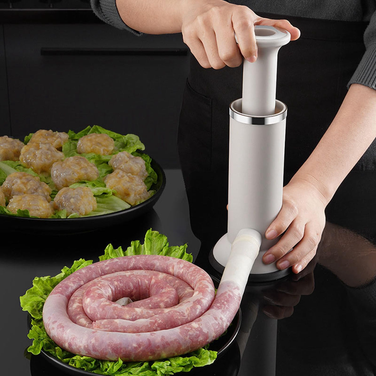 304 Stainless Steel Vertical Manual Sausage Stuffer K73457