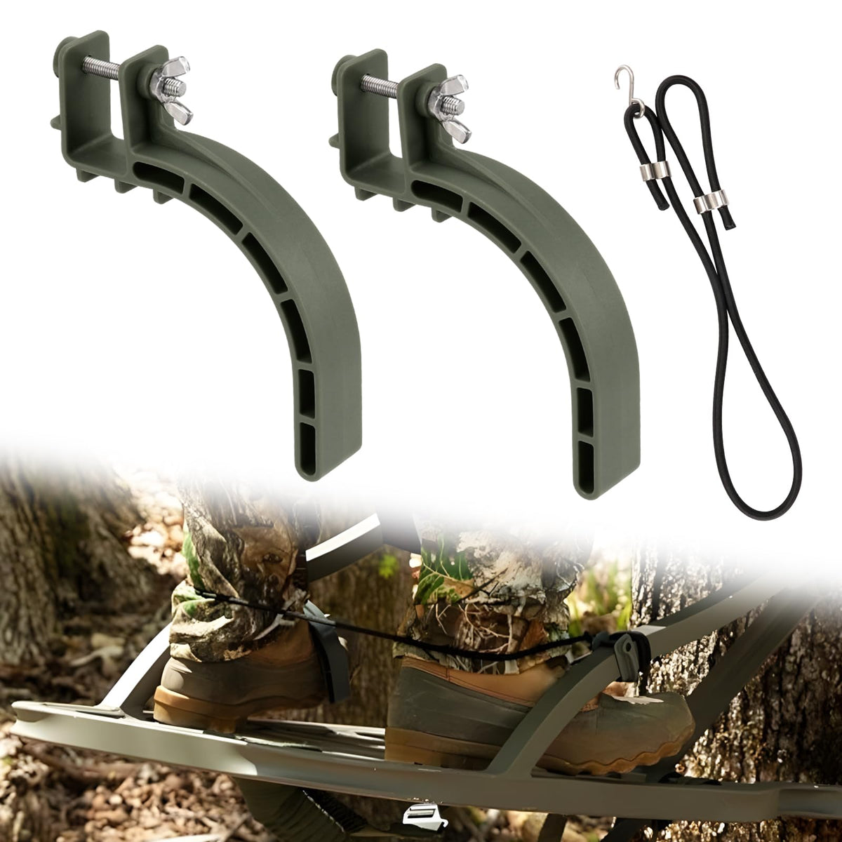 Climbing Stand Accessories with Elastic Rope (1-Pair) L11763