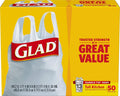 13 Gal. Tall Kitchen Handle-Tie Bags 50 ct Pack of 4 Q880814
