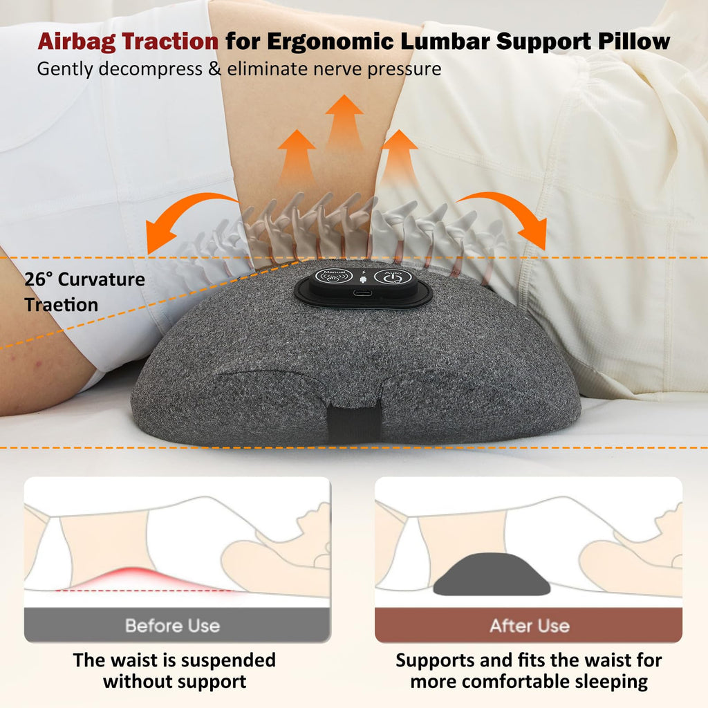 Back Massager with Heat, Vibration, Airbag Stretch B975706