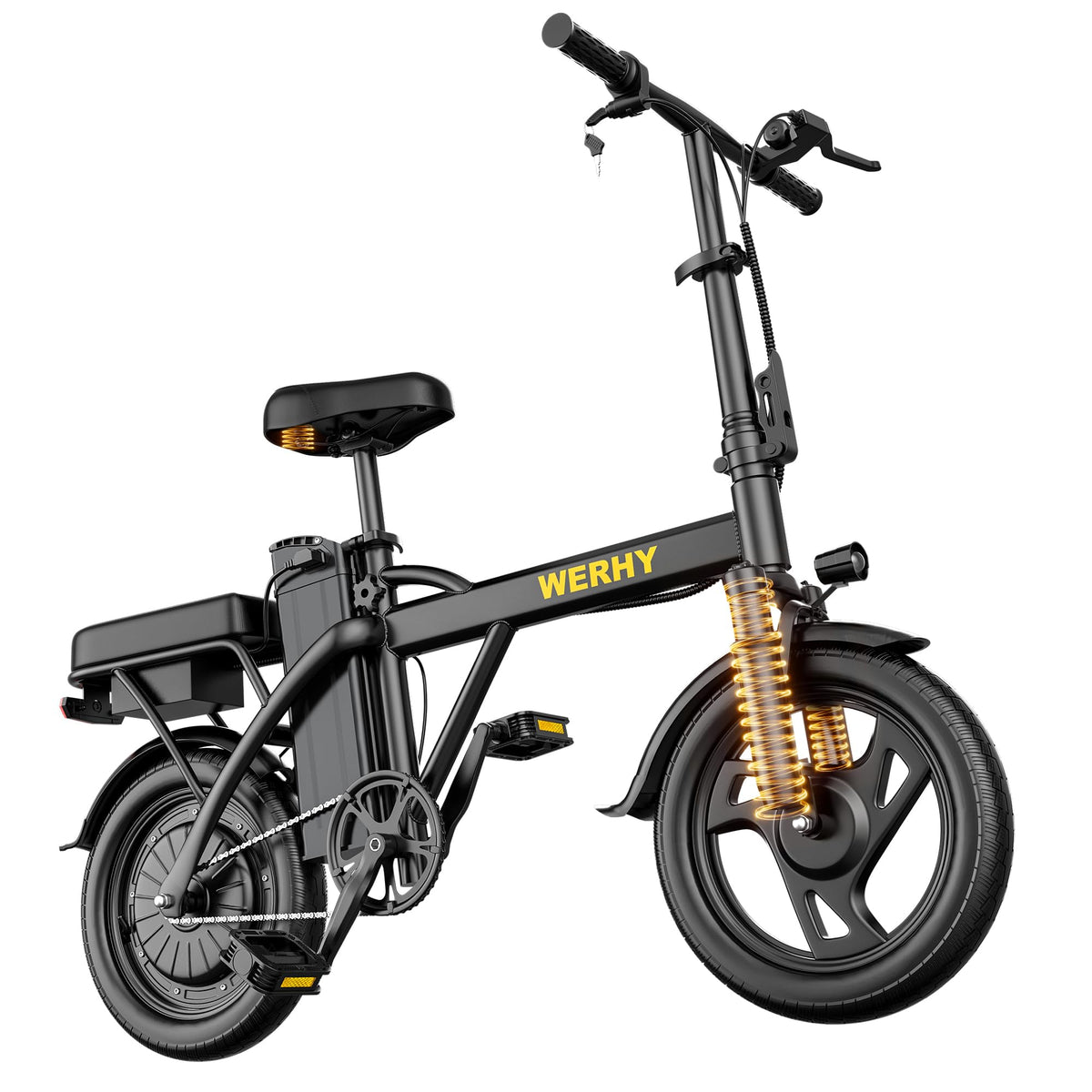 Electric Bike for Adults 750W Peak Motor 20 MPH Folding Ebike 14" H2622