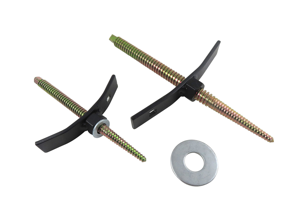 2 Piece Set Large and Small Carvers Screws 1/2” and 5/8” Diameter Tapered Threads A8121