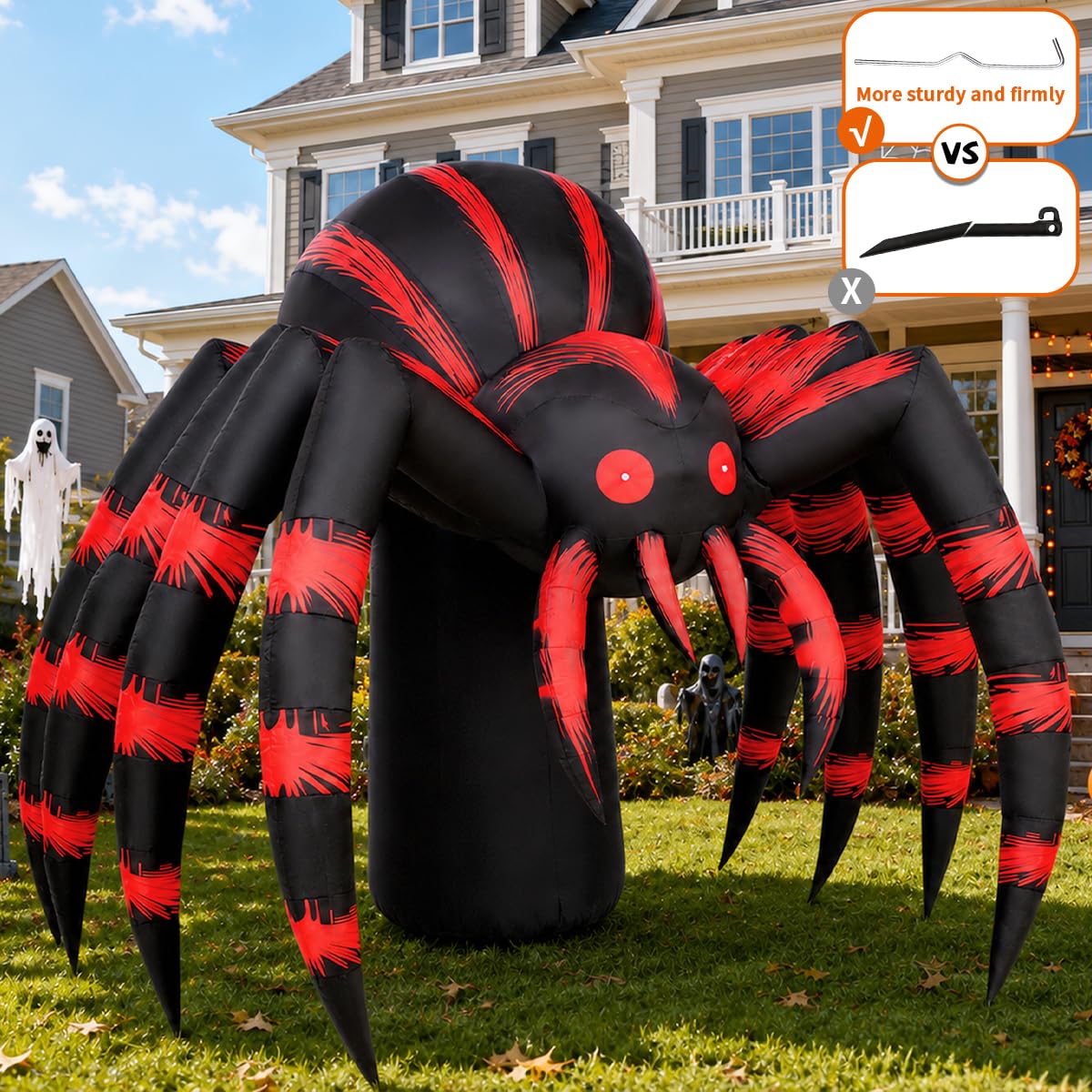 7FT Halloween Inflatables Yard Decor with LEDs N662804