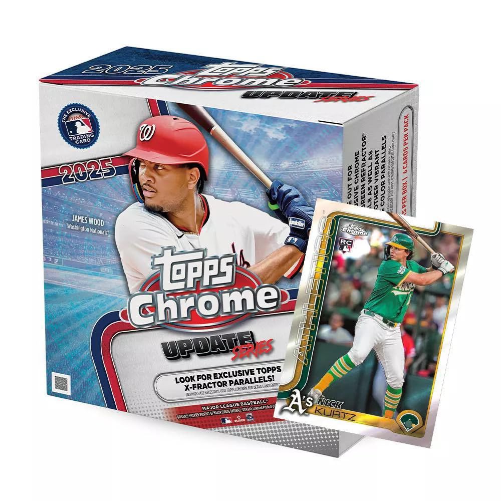 2025 MLB Chrome Baseball Trading Card Mega Box N72817