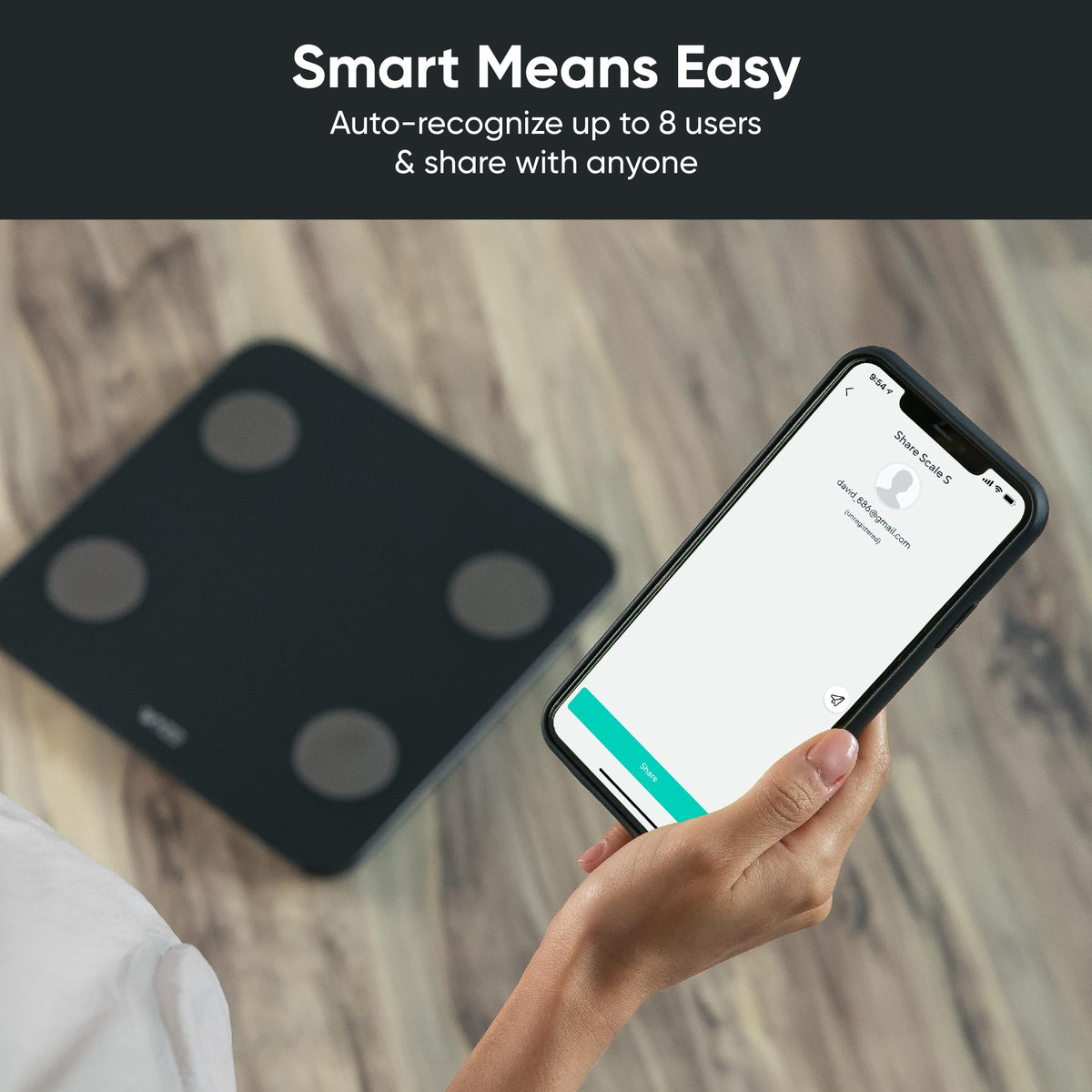Black Smart Body Weight Scale X96116