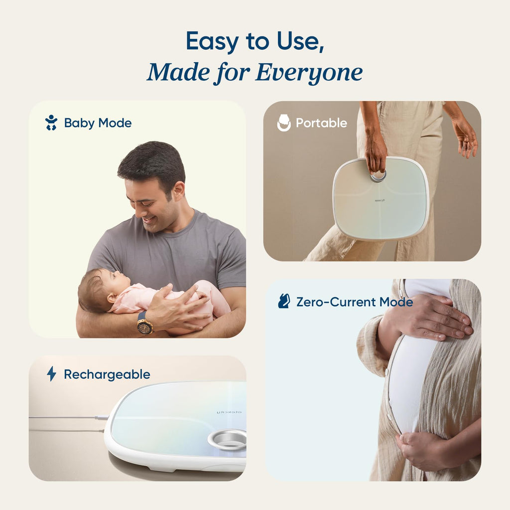 Rechargeable Digital Bathroom Scale with 13 Metrics E17469