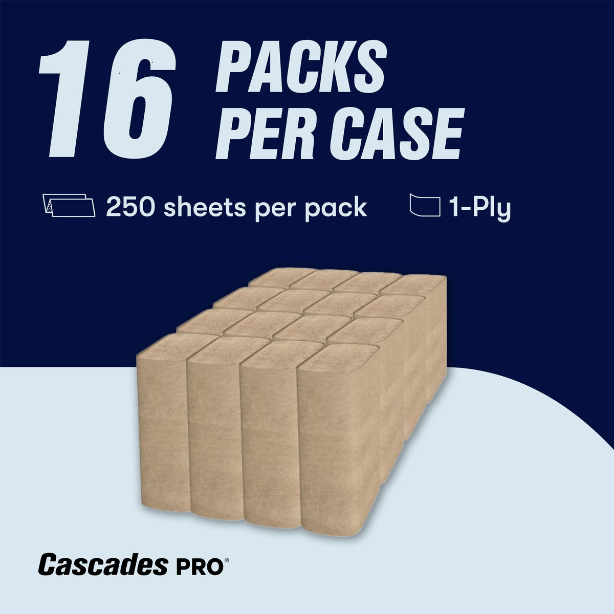 Singlefold Paper Towels 250 Sheets Natural L38914
