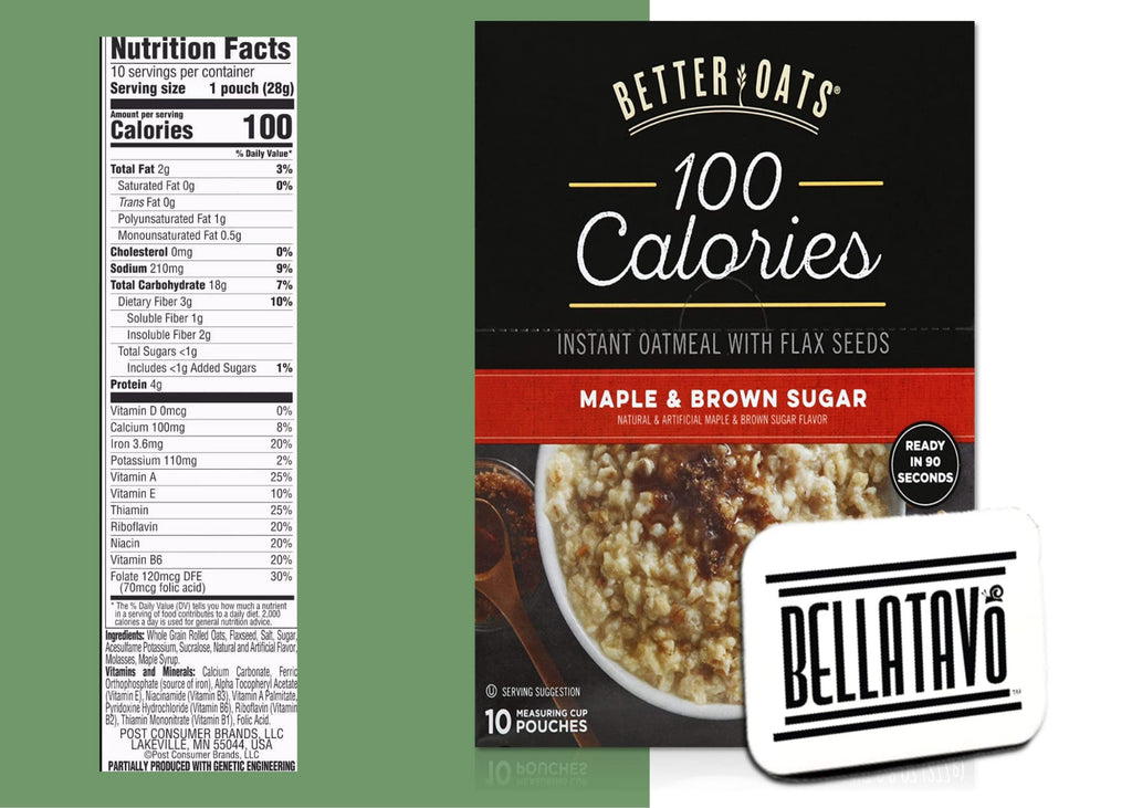 100 Calorie Instant Oatmeal Bundle with Flax Seed C8657