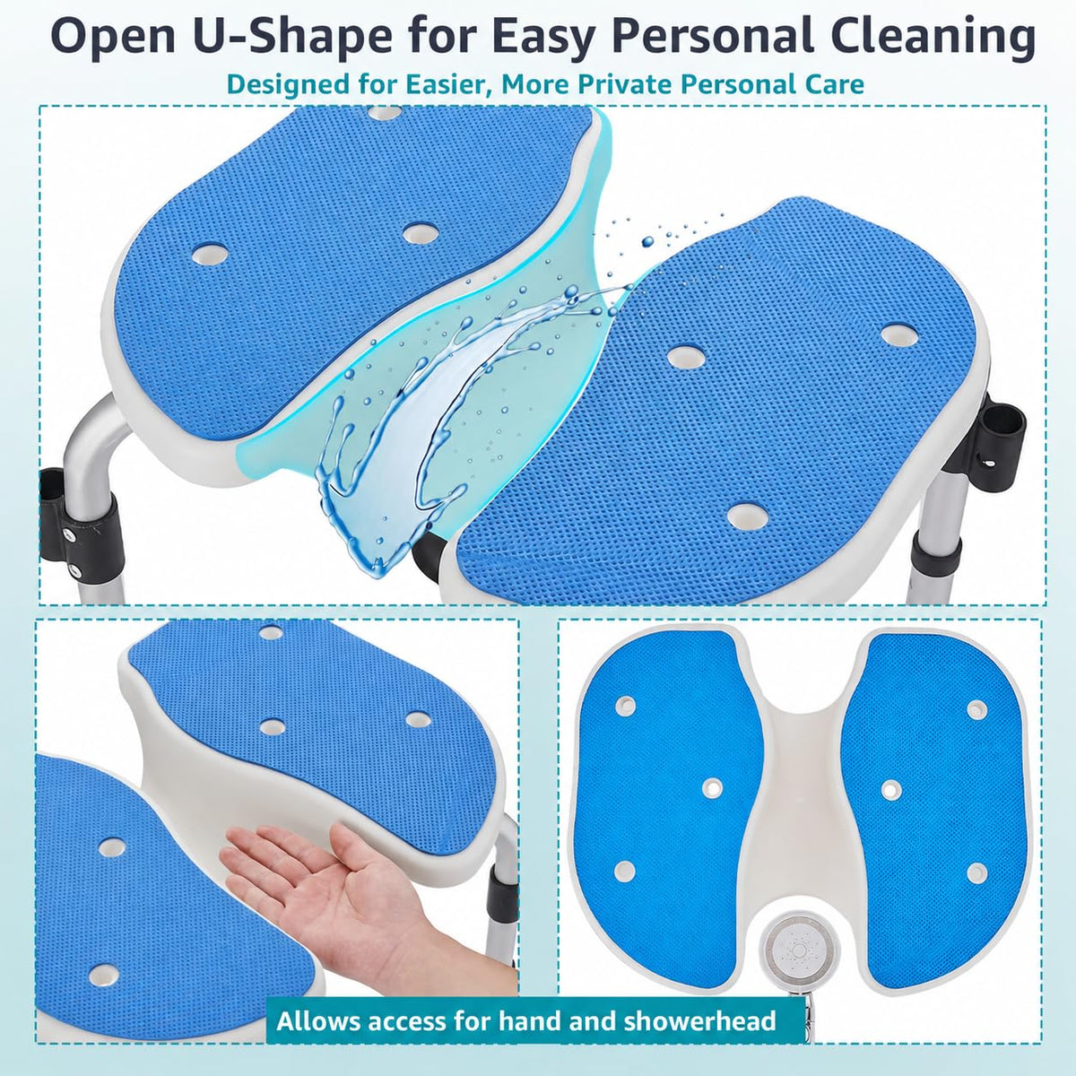 Shower Chair with Arms and Back F3448