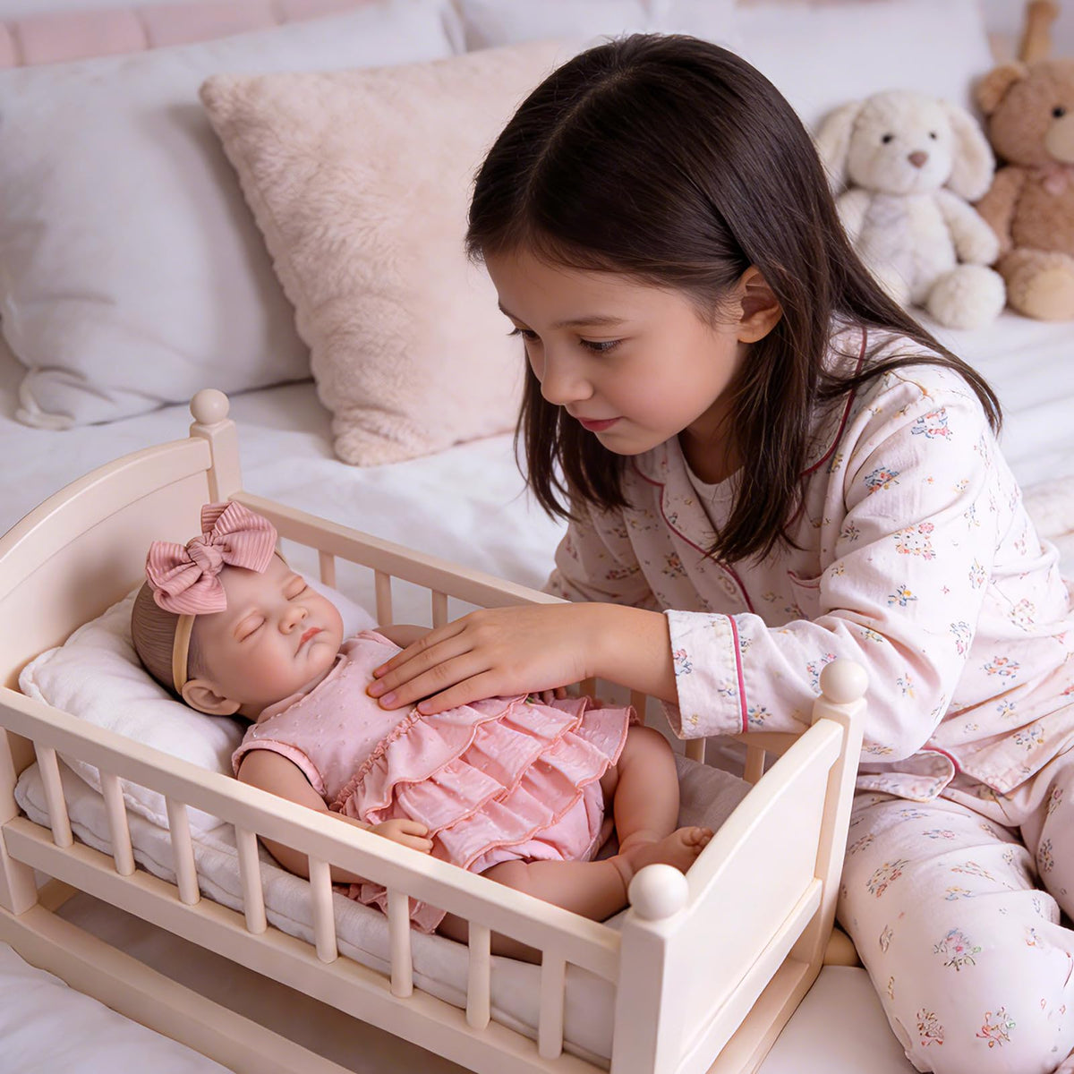20-Inch Sleeping Newborn Girl Doll D434