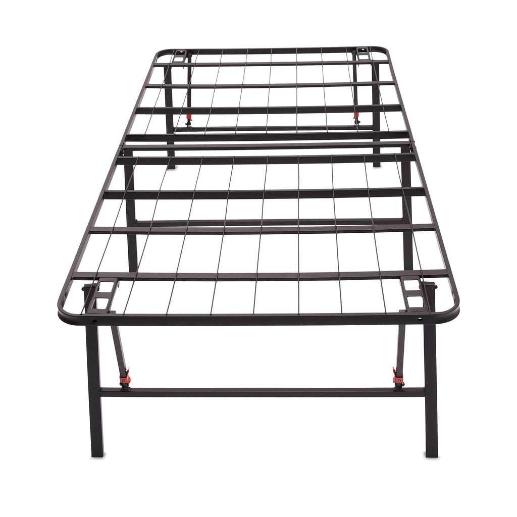 Foldable Metal Platform Bed Frame, 18 Inches High, Twin Size, Black W234594