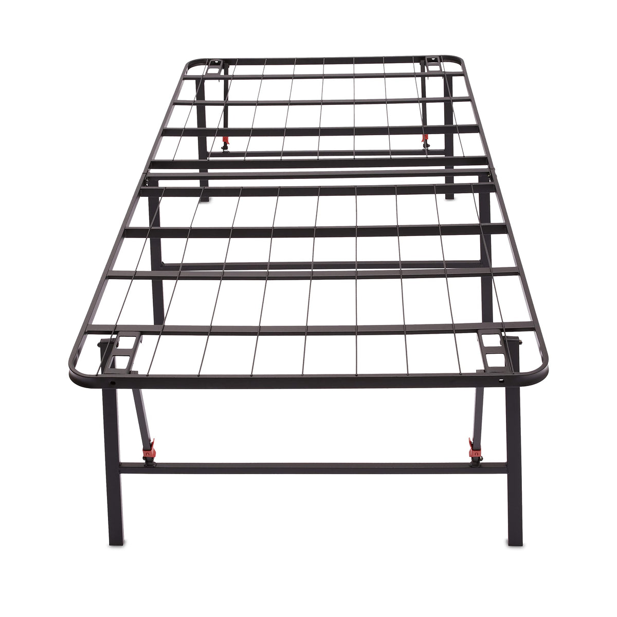 Foldable Metal Platform Bed Frame, 18 Inches High, Twin Size, Black W234594