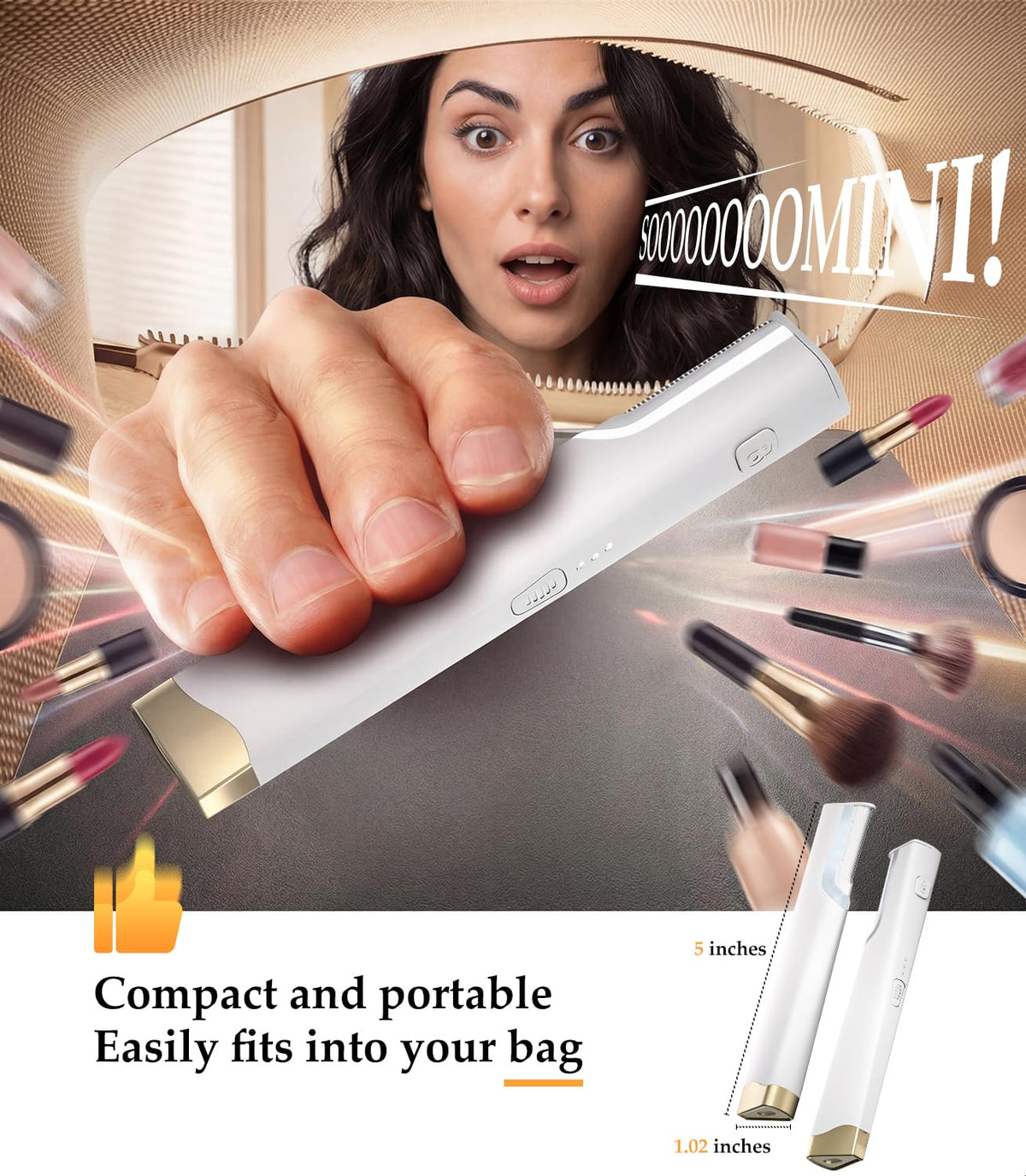 Rechargeable Dermaplaning Razor for Women Face with 10 Replacement Blades Q287898