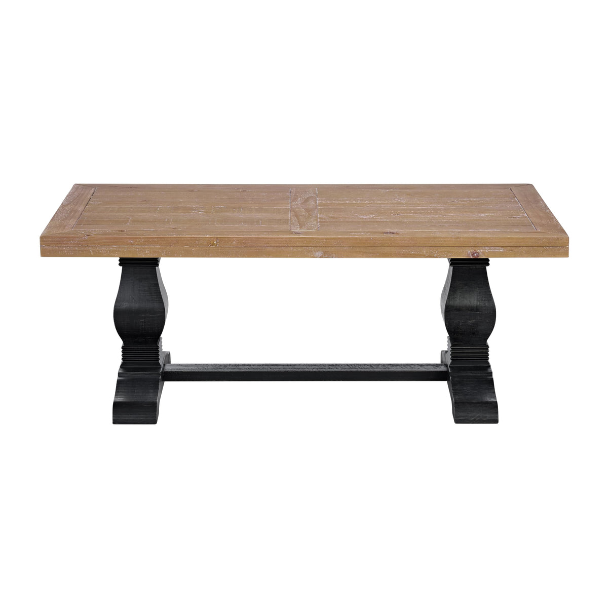 Solid Wood Coffee Table, Black and Driftwood I954087