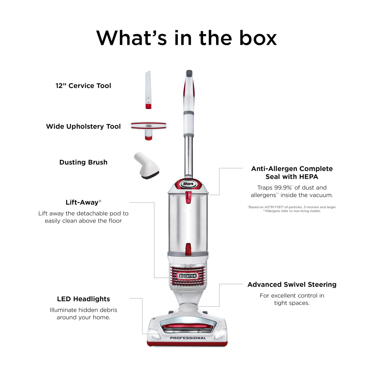 Upright Vacuum with HEPA Filter H6043