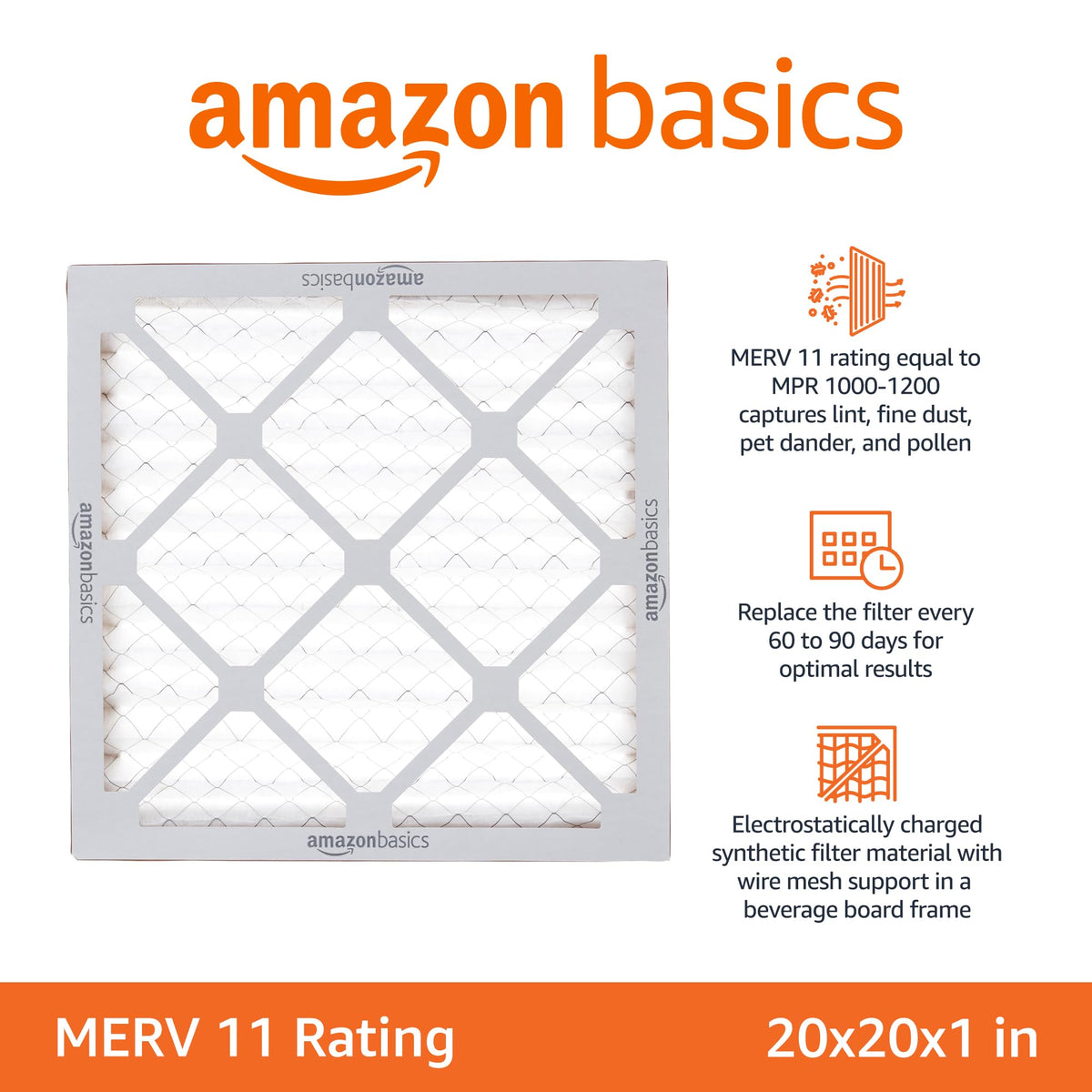 20x20x1 Air Filter 6-Pack MERV 11 A979