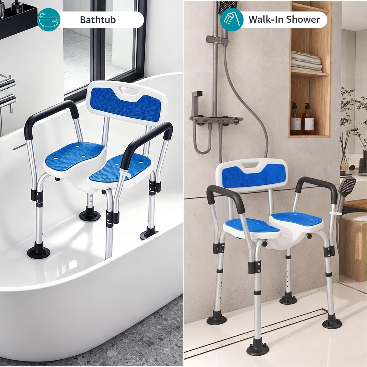 Shower Chair with Arms and Back F3448