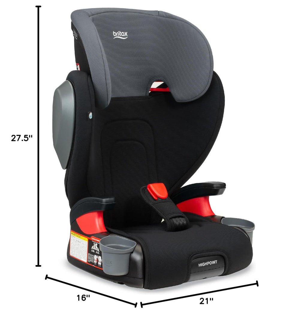 Black Backless Belt-Positioning Booster Seat R974