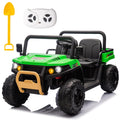 Green 2 Seater 24V Ride On Dump Truck W5761