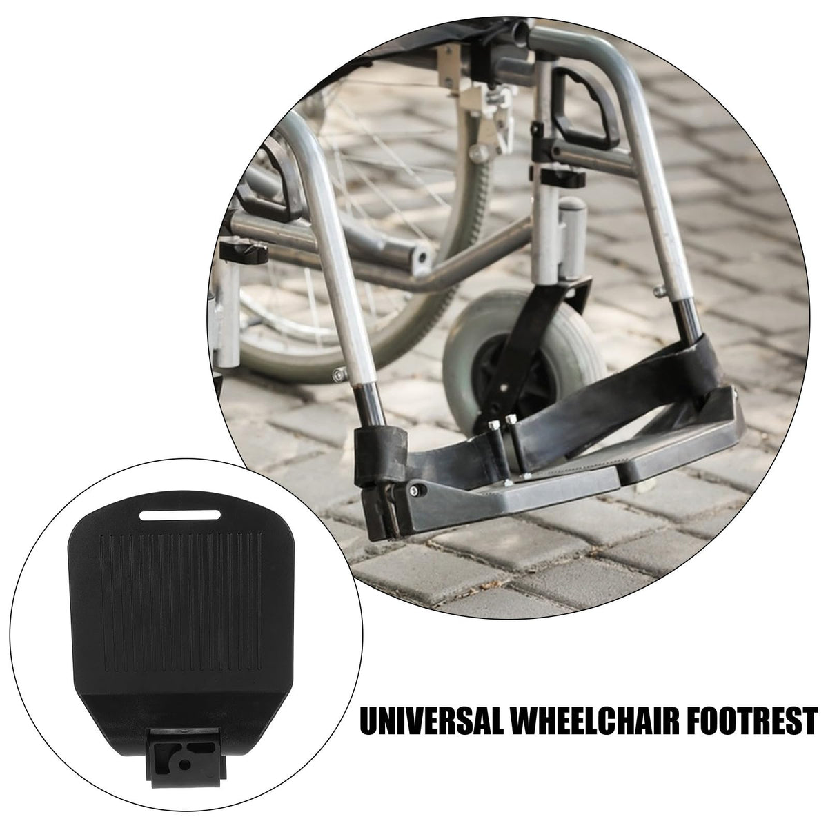 Adjustable Heavy Duty Wheelchair Footrests Replacement Y954