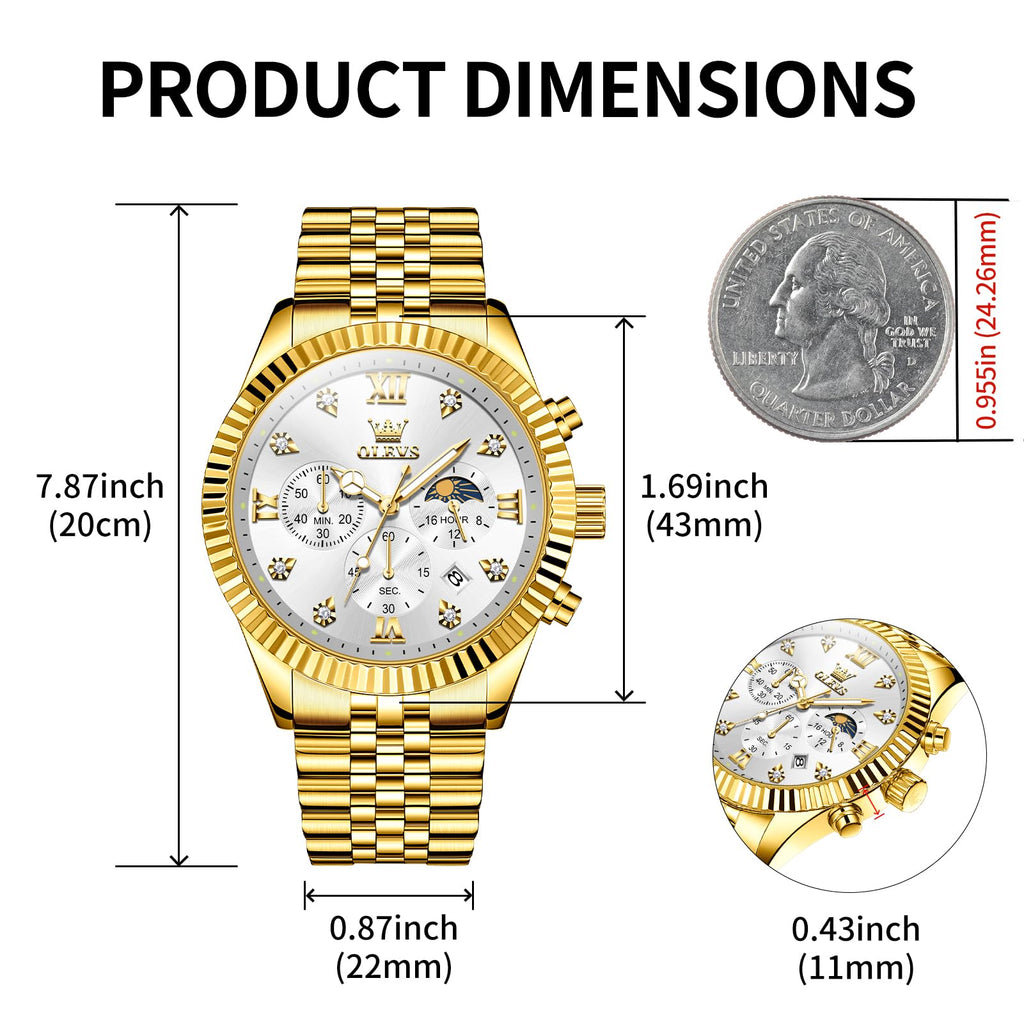 Men Quartz Stainless Steel Waterproof Luminous Watch E517725