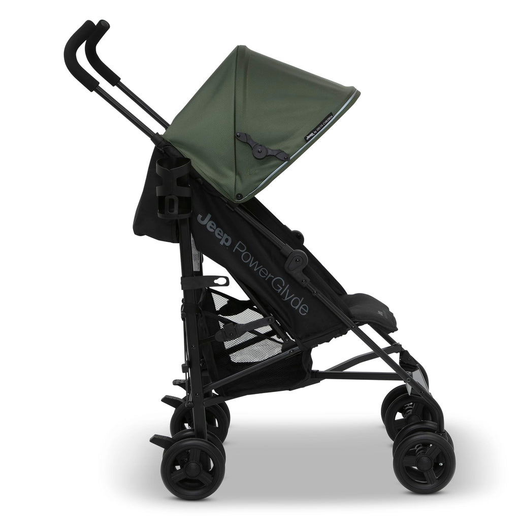 Lightweight Travel Stroller with Compact Fold, 3-Position Recline, Olive Green D65906