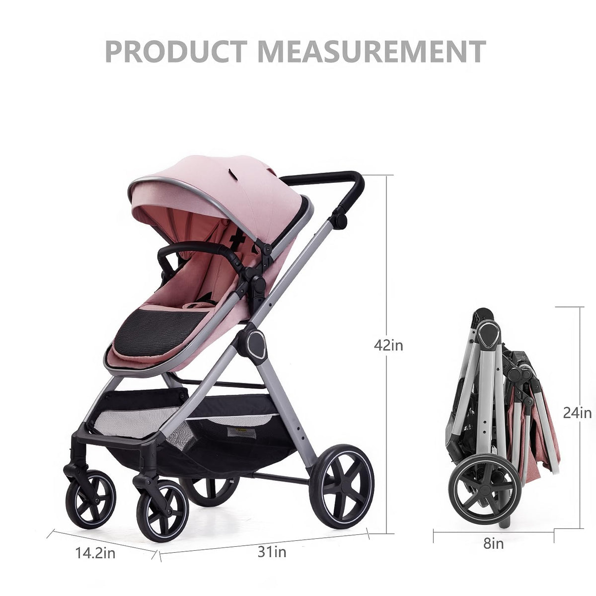 2 in 1 Convertible Baby Stroller J631405