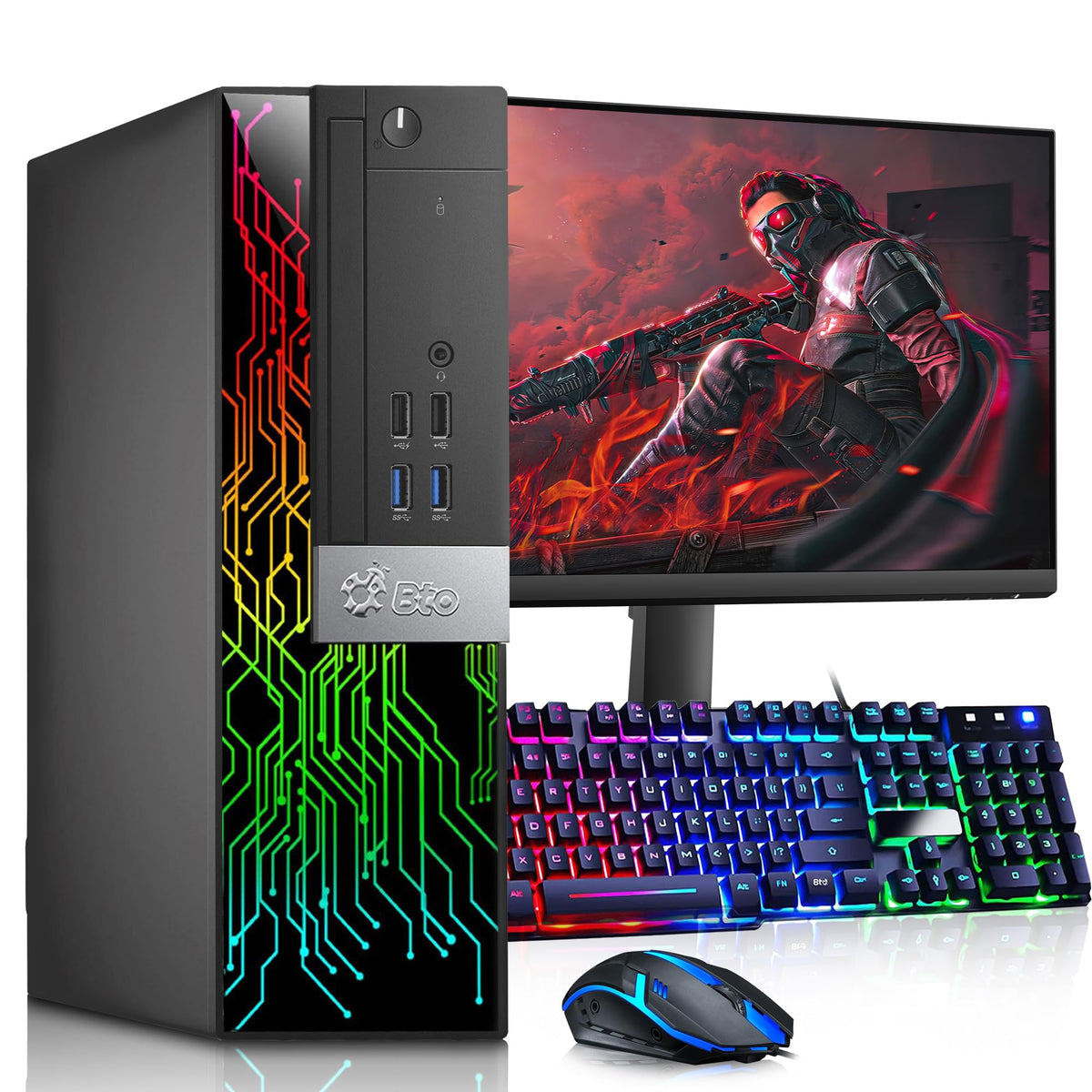 RGB Gaming Desktop PC Intel Core i5 RX 550 4GB GDDR5 G213186