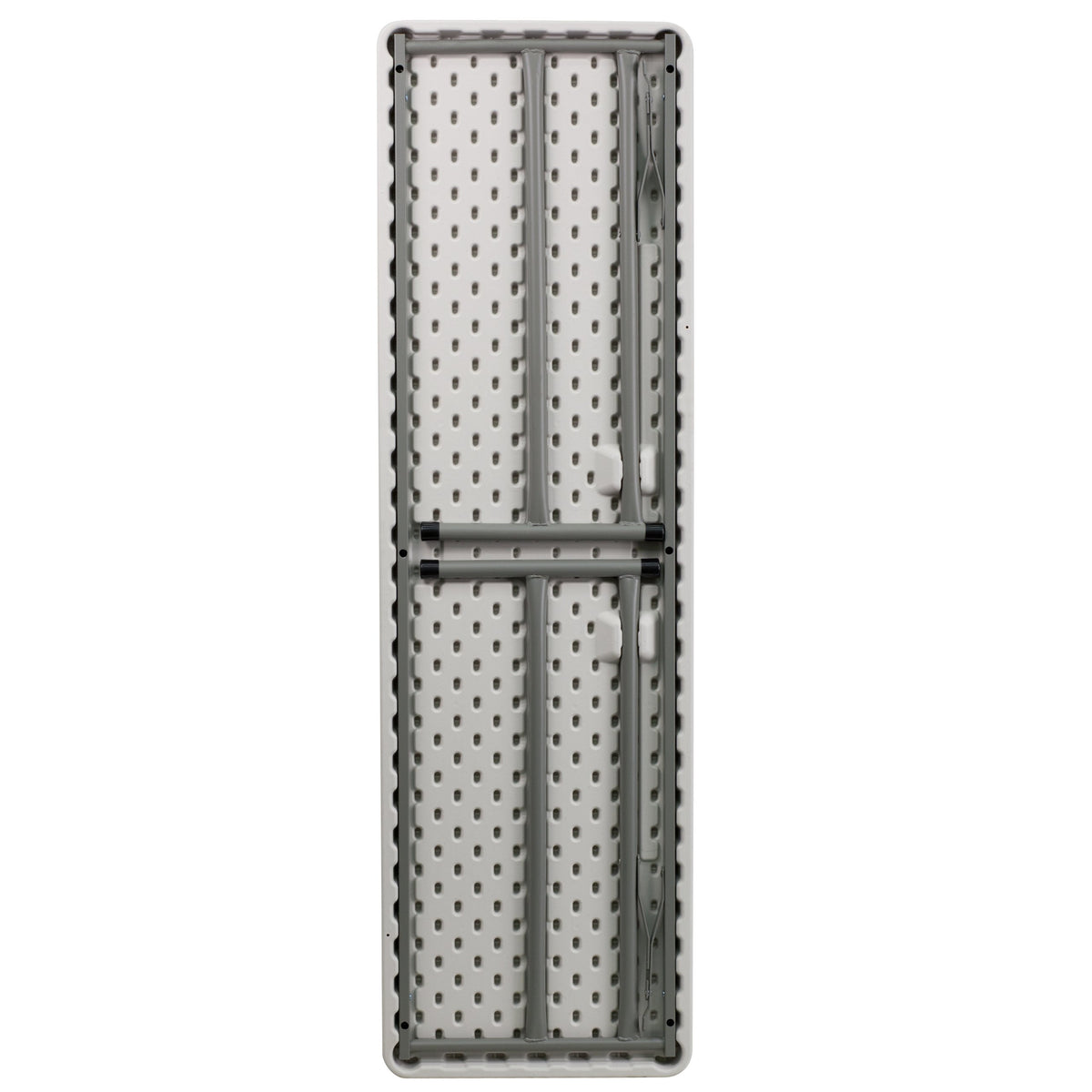 White Rectangular Plastic Folding Table Z8593