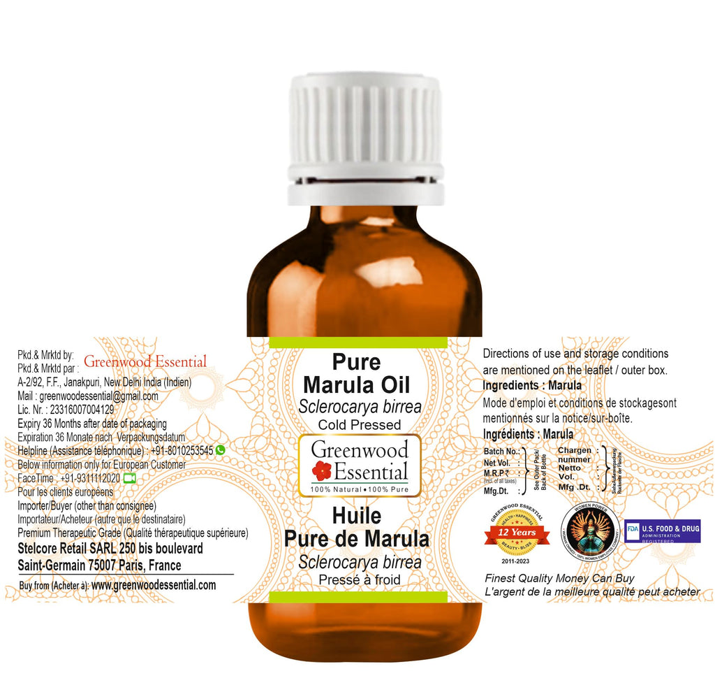 Pure Marula Oil Cold Pressed 30ml G625