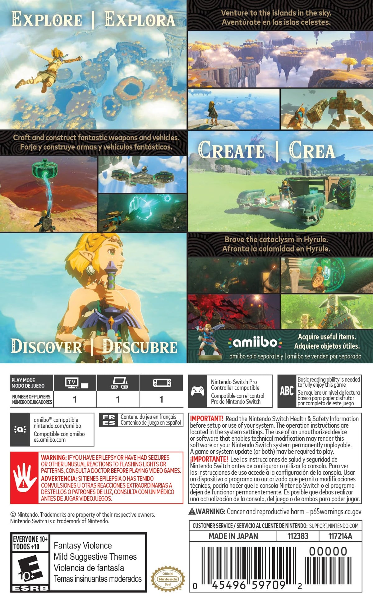 The Legend of Zelda: Tears of the Kingdom - Nintendo Switch Y399484