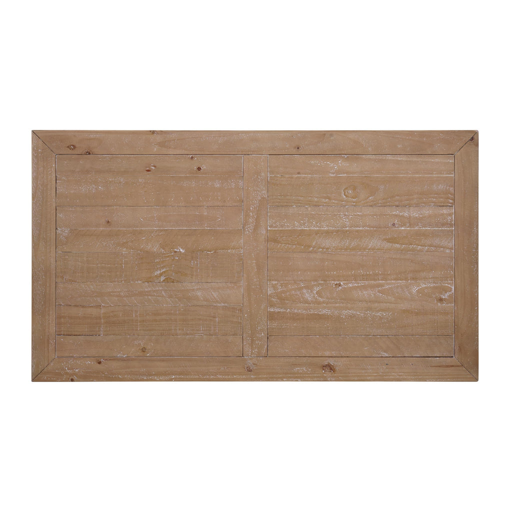 Solid Wood Coffee Table, Black and Driftwood I954087