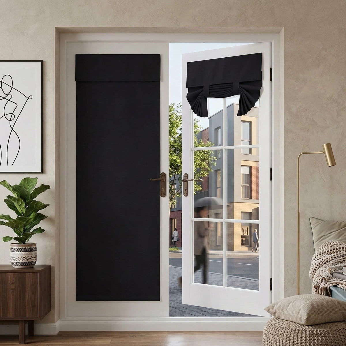 Blackout French Door Curtains E1353