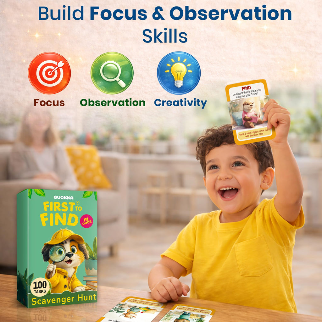 Kids Scavenger Hunt & Memory Matching Game G2938