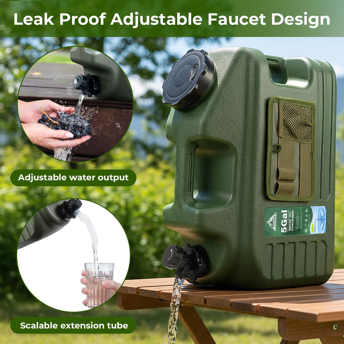 5 Gallon BPA Free Water Jug with Pump and Spigot B891319