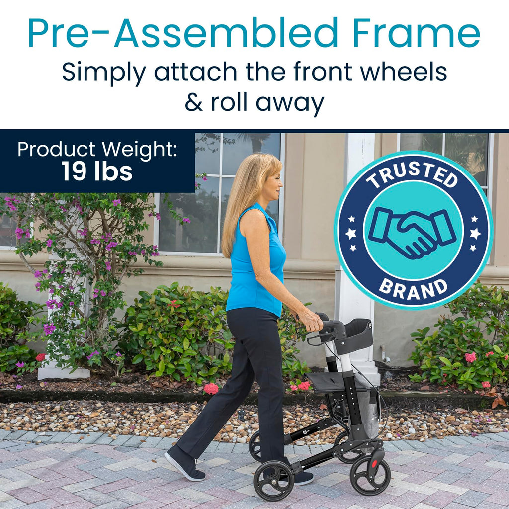 Folding 4 Wheel Rollator Walker H7911